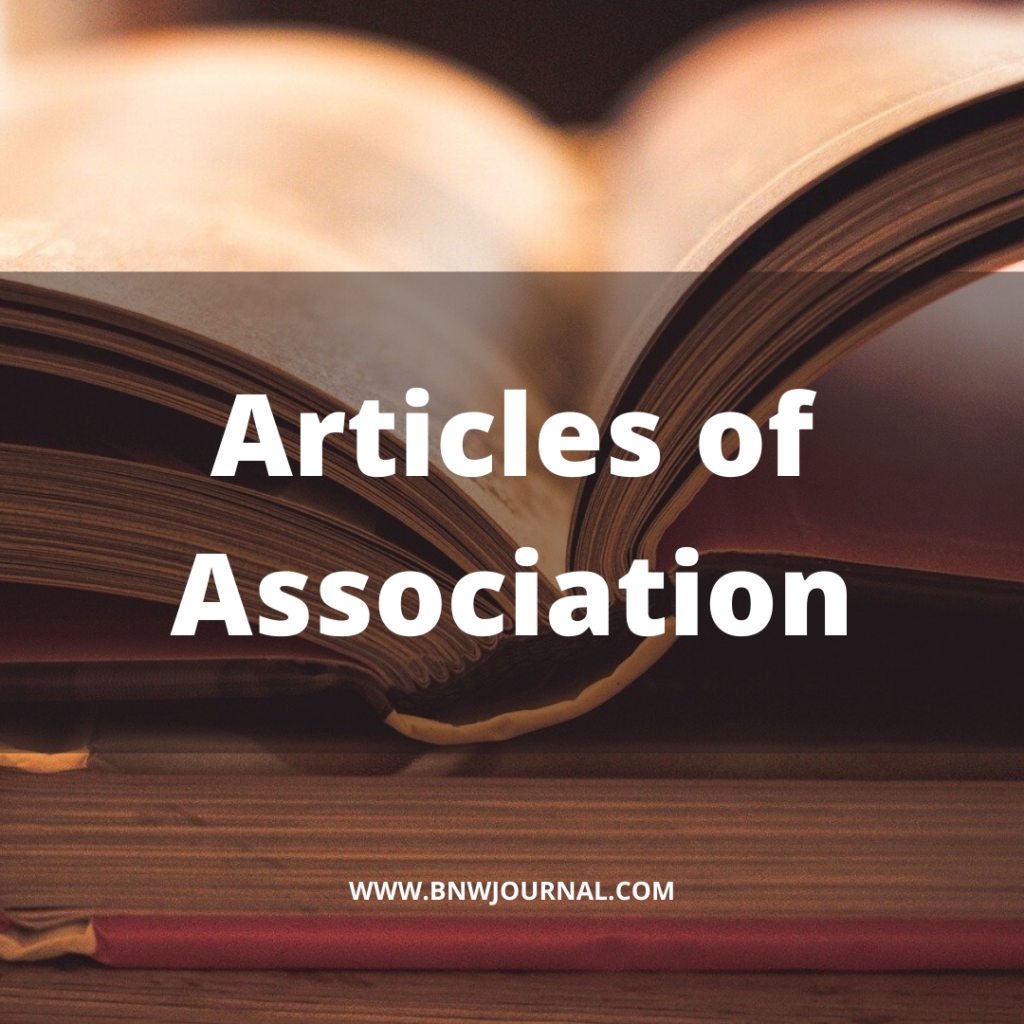 What Is Articles Of Association And Its Contents