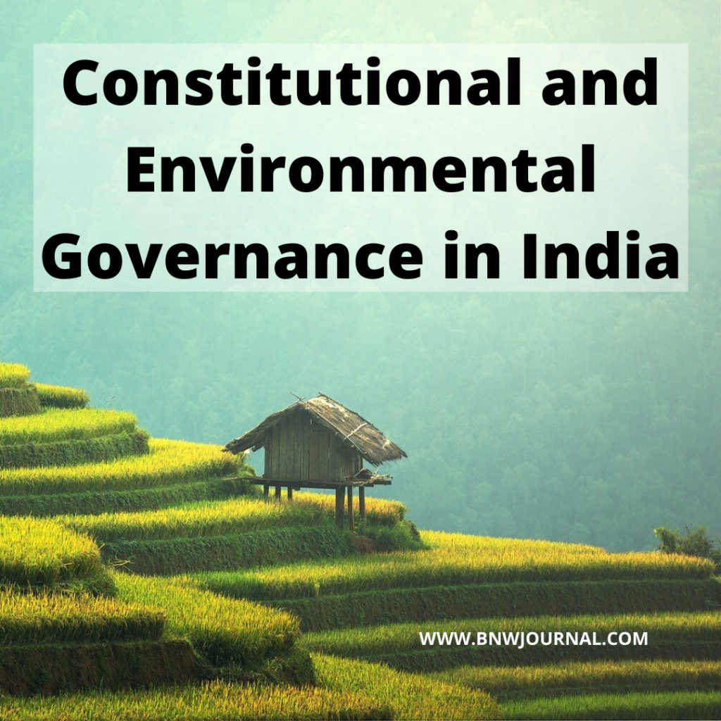 Constitutional And Environmental Governance In India Black N White