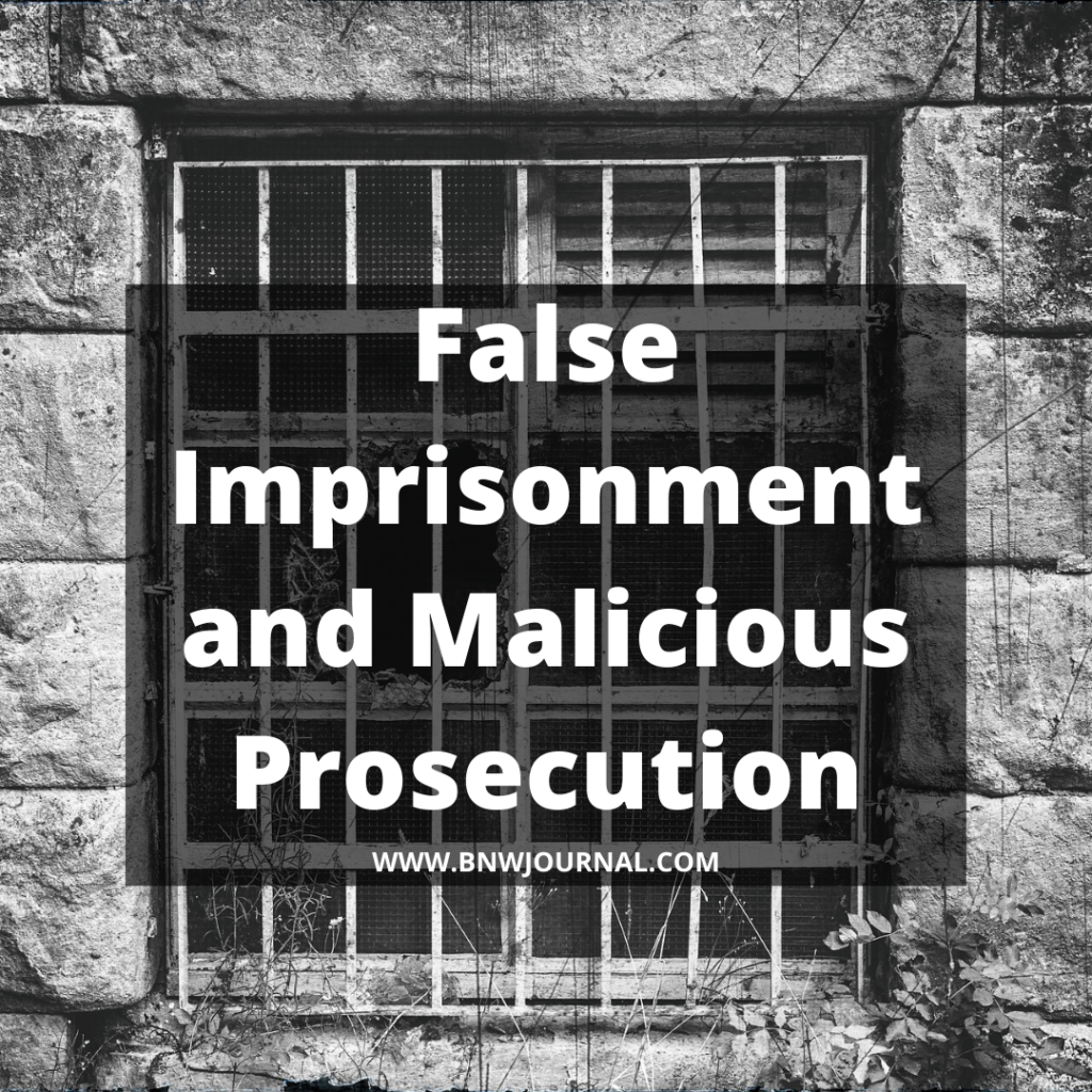 false-imprisonment-and-malicious-prosecution-black-n-white-journal